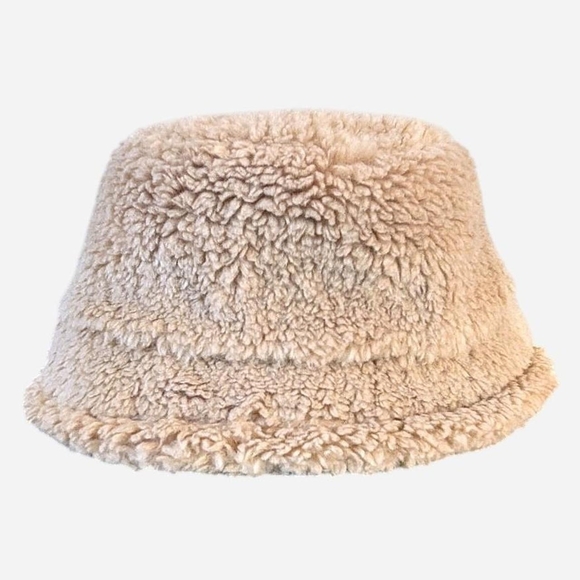 Coach Tan Sherpa Bucket Hat With Signature Jaquard Lining main image 5